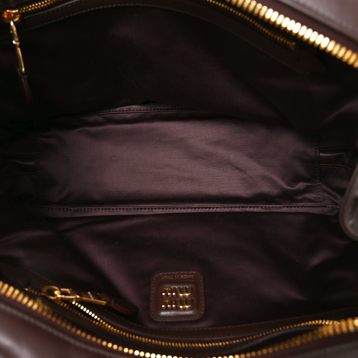 Miu Miu Soft Calf Softy Large Beau Top Handle Bag Radica 5 of 9