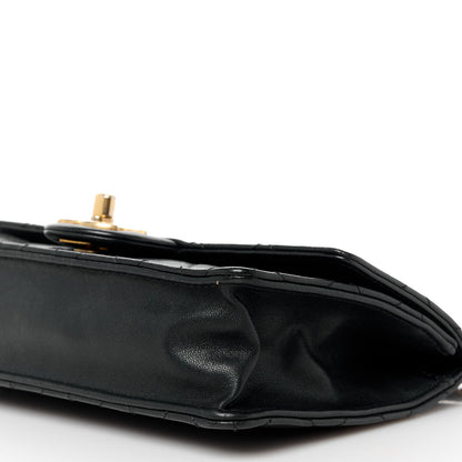 Chanel Lambskin Quilted Large Pearl Chain Flap Bag Black 11 of 11