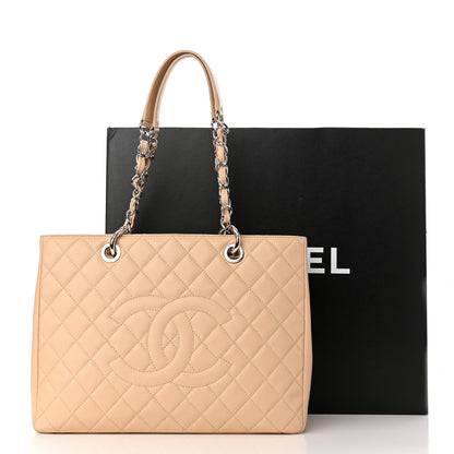 Chanel Caviar Quilted Grand Shopping Tote GST Beige Clair 12 of 12