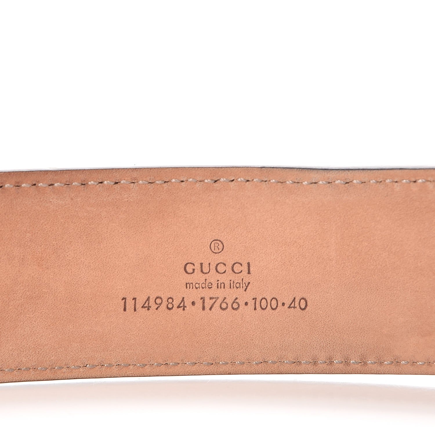 Gucci Calfskin Web Interlocking G Belt 100 40 Navy 6 of 8