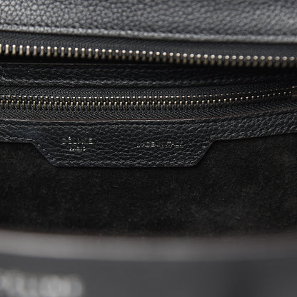 Celine Drummed Calfskin Micro Luggage Black 6 of 14