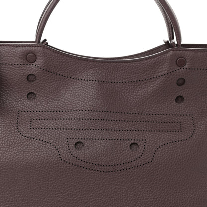 Balenciaga Veau Grana Perforated Blackout Hardware City Rouge Acajou 8 of 10