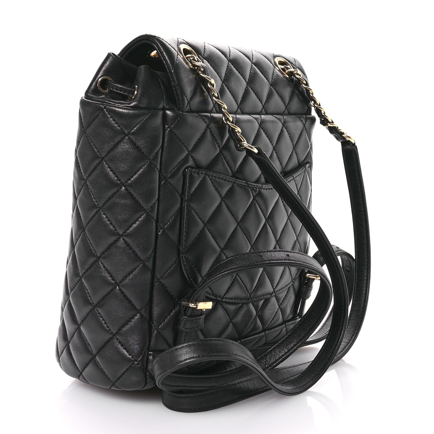 Chanel Lambskin Quilted Small Urban Spirit Backpack Black 3 of 11