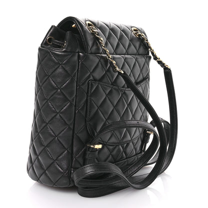 Chanel Lambskin Quilted Small Urban Spirit Backpack Black 3 of 11