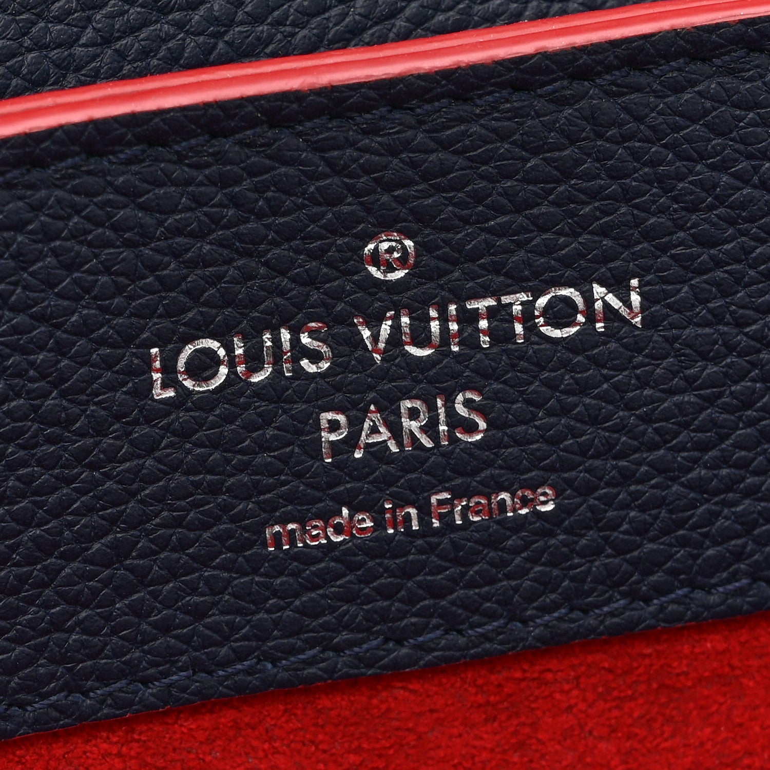 Louis Vuitton Soft Calfskin Lockme Backpack Marine Rouge 6 of 10