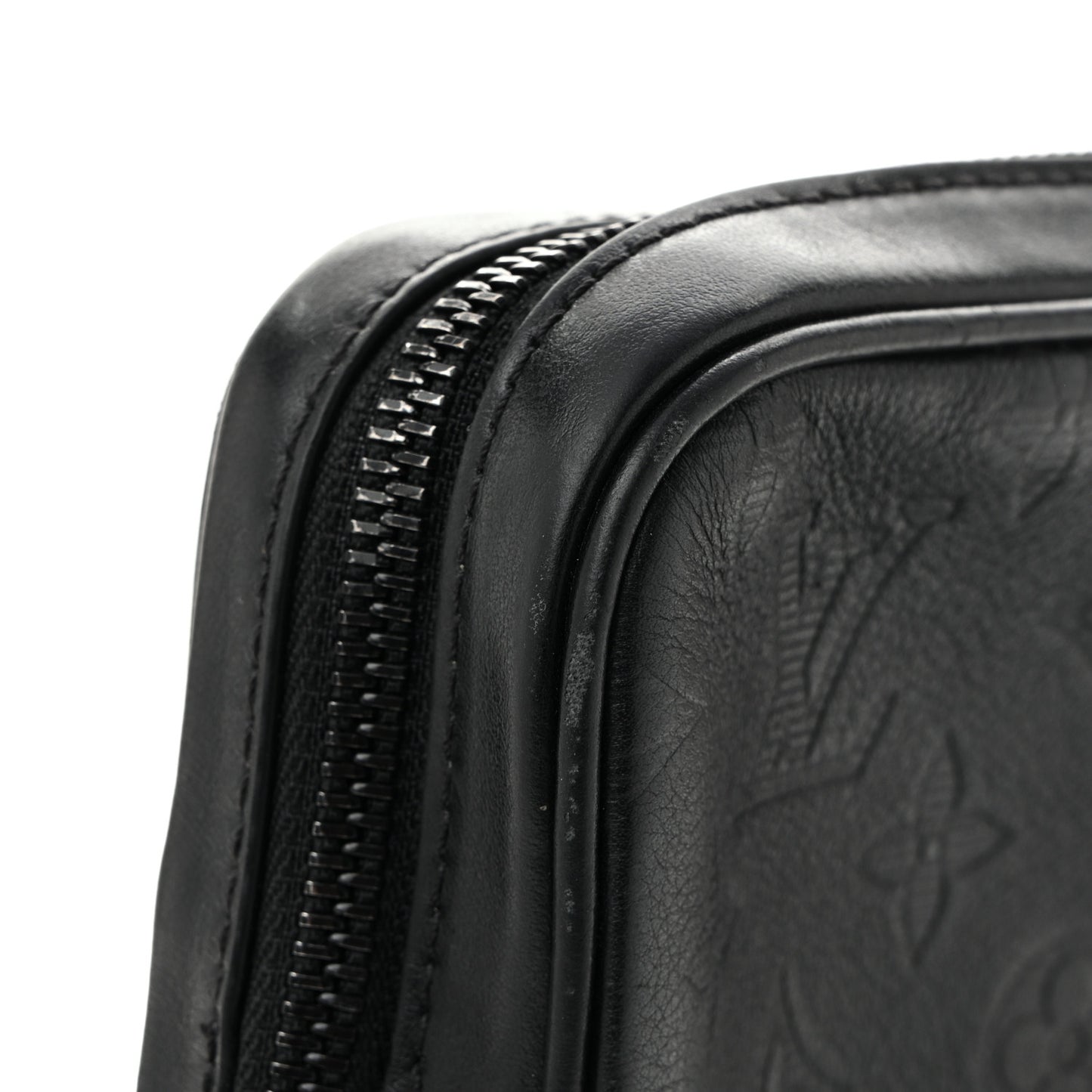Calfskin Monogram Shadow Danube PM Black
