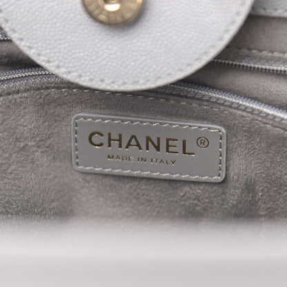 Chanel Caviar Studded Small Deauville Tote Grey 6 of 13