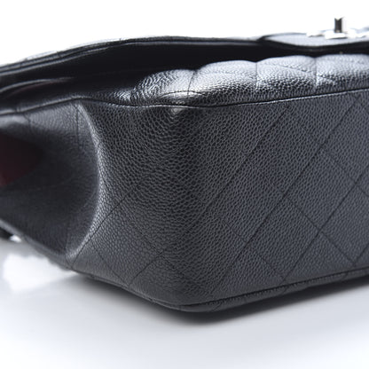 Chanel Caviar Quilted Jumbo Double Flap Black 9 of 11