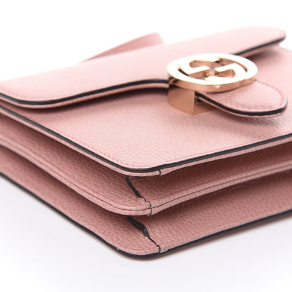 Gucci Dollar Calfskin Small Interlocking G Shoulder Bag Soft Pink 8 of 9