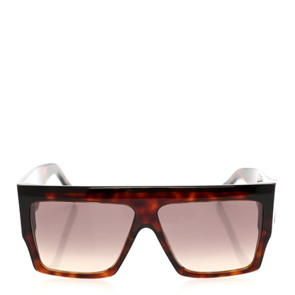 Celine Acetate Flat Top Rectangular Sunglasses CL400921 Dark Havana 2 of 7