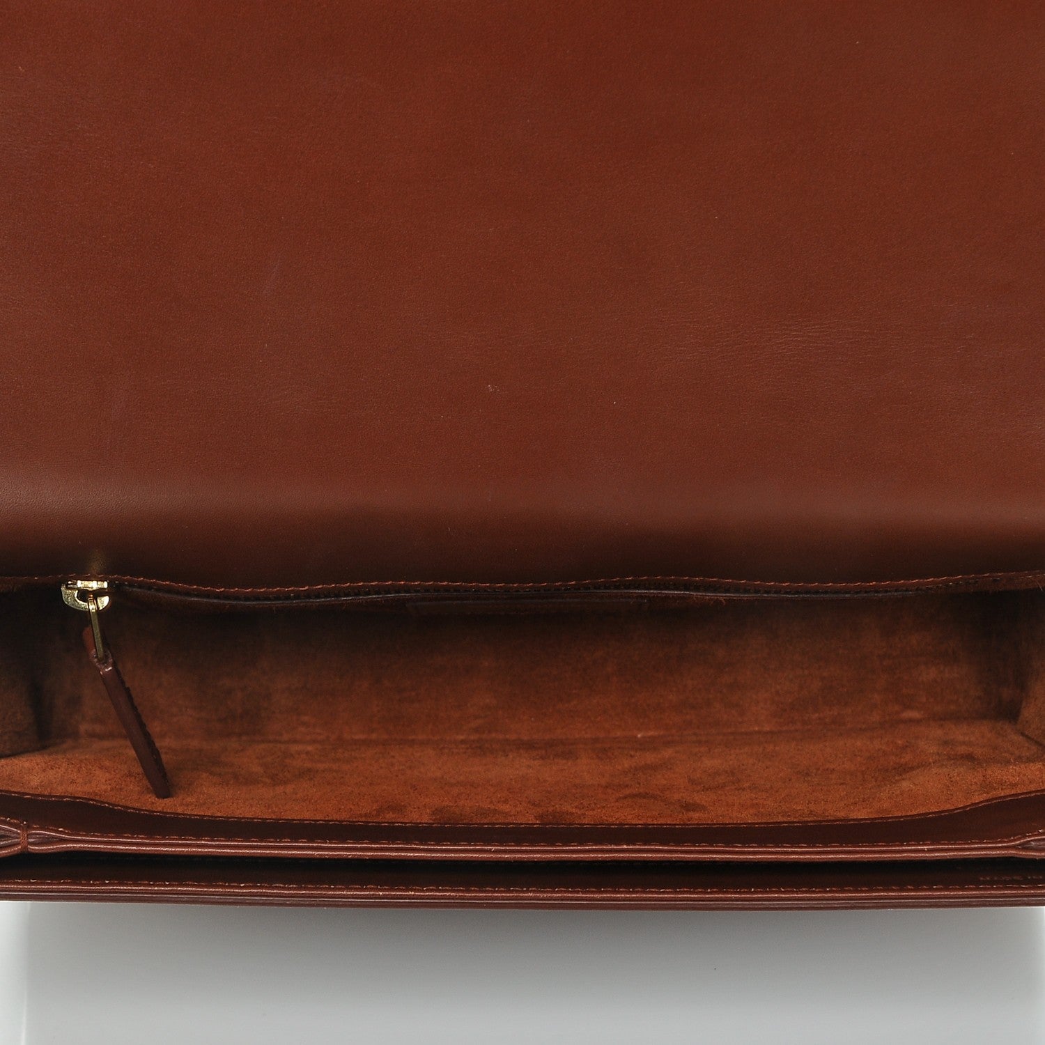 Saint Laurent Smooth Calfskin Medium Classic Monogram Universite Bag Brown 5 of 6