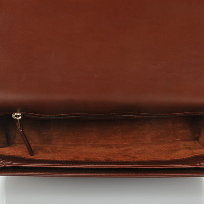 Saint Laurent Smooth Calfskin Medium Classic Monogram Universite Bag Brown 5 of 6