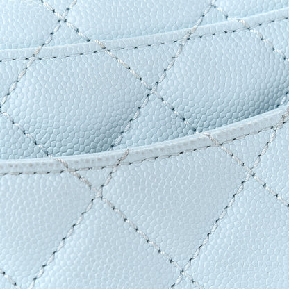Chanel Caviar Quilted Mini Coco Handle Flap Light Blue 10 of 10