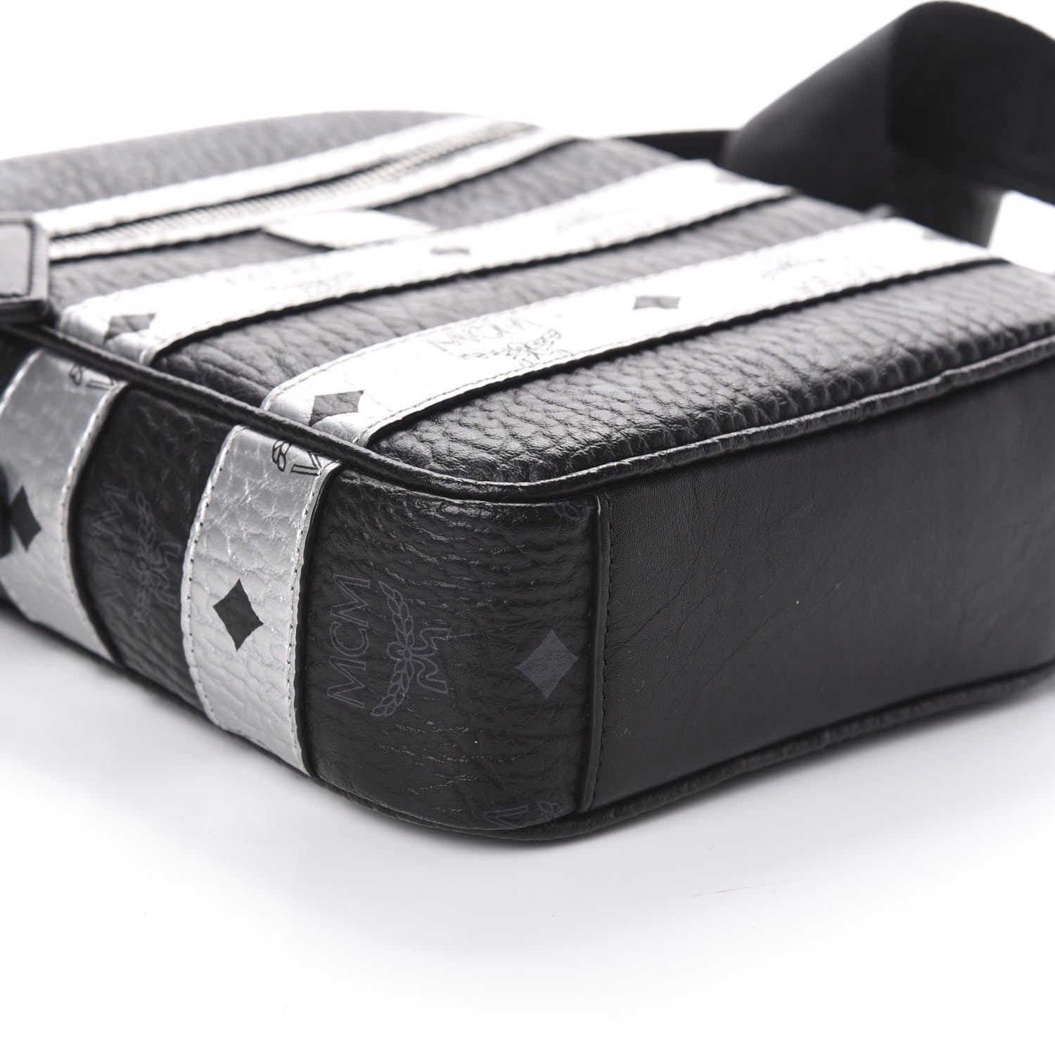 MCM Visetos Spot Crossbody Bag Black 7 of 8