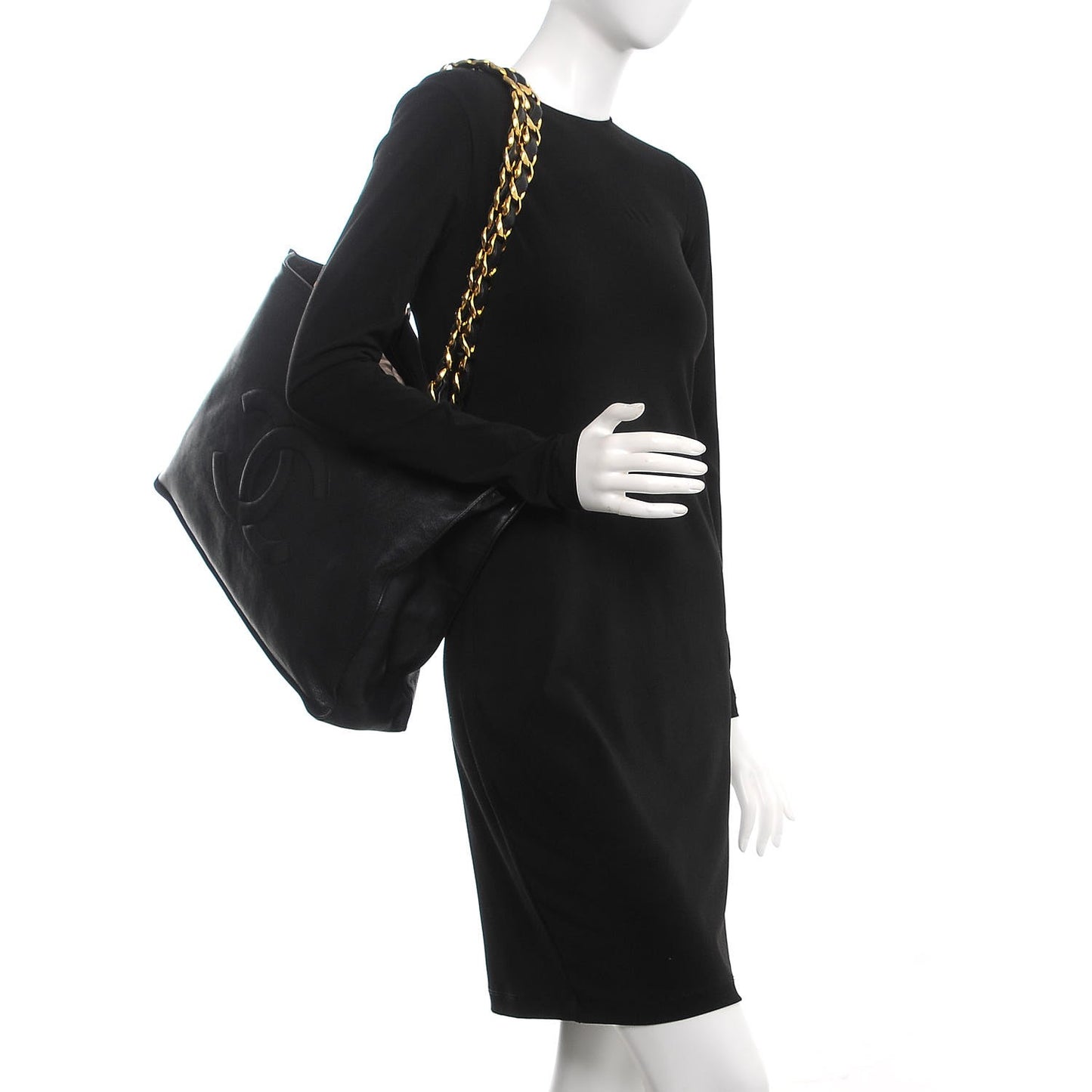 Lambskin CC Tote Black