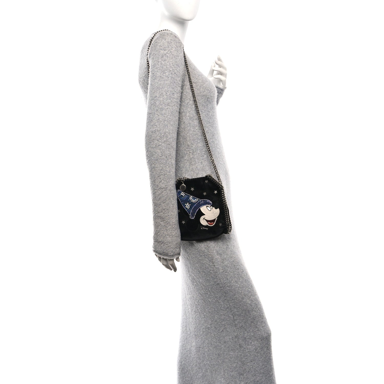 Stella McCartney X DISNEY Shaggy Deer Crystal Fantasia Tiny Falabella Tote Tote Black 2 of 10