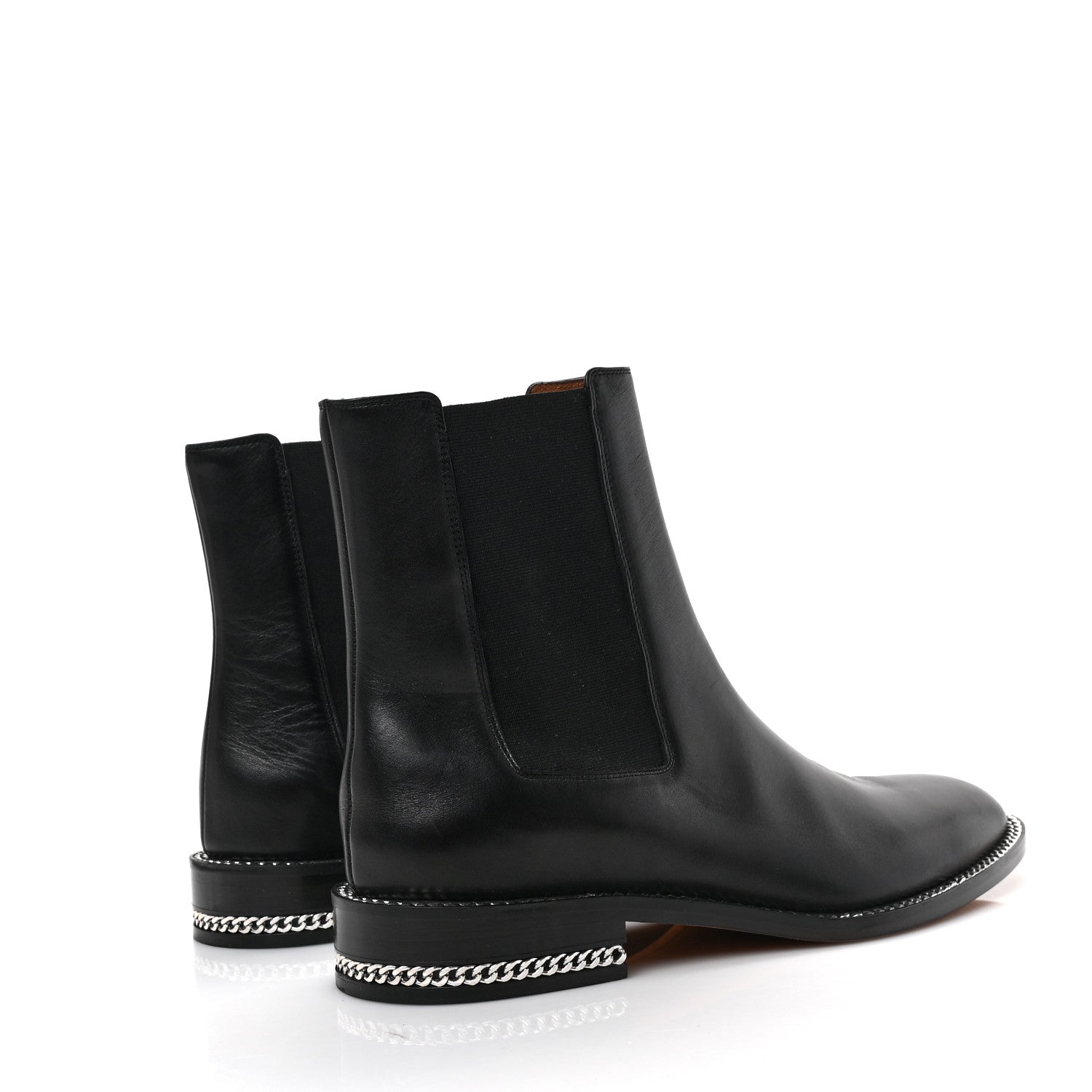 Givenchy Calfskin Chain Boots 40 Black 4 of 6