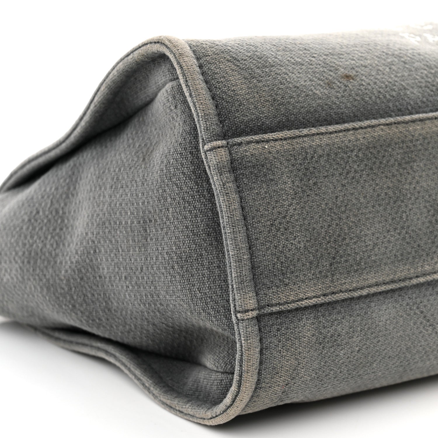 Chanel Canvas Small Deauville Tote Grey 9 of 14
