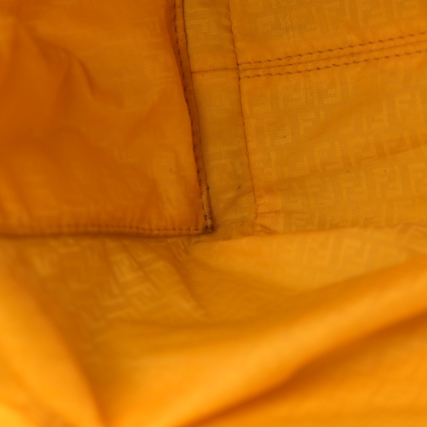 Fendi Zucca Spalmati Small Roll Tote Tobacco Yellow 11 of 18