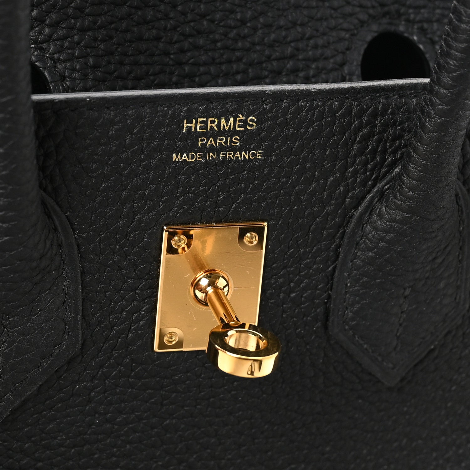 Hermes Togo Birkin 25 Black 7 of 11