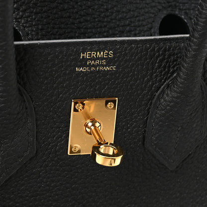 Hermes Togo Birkin 25 Black 7 of 11