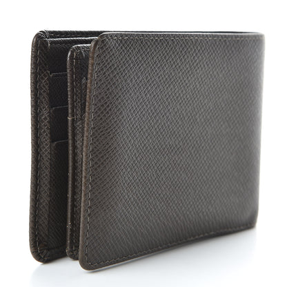 Louis Vuitton Taiga Mens Billfold Wallet 3 Flaps Grizzli 3 of 7