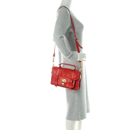 Proenza Schouler Lambskin Tiny PS1 Satchel Mandarin Red 2 of 8