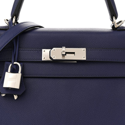 Hermes Evercolor Verso Kelly Retourne 28 Bleu Encre Bleu Zellige 8 of 12
