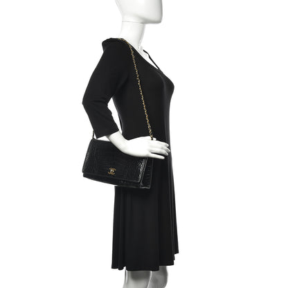 Chanel Alligator Medium Flap Black 2 of 11
