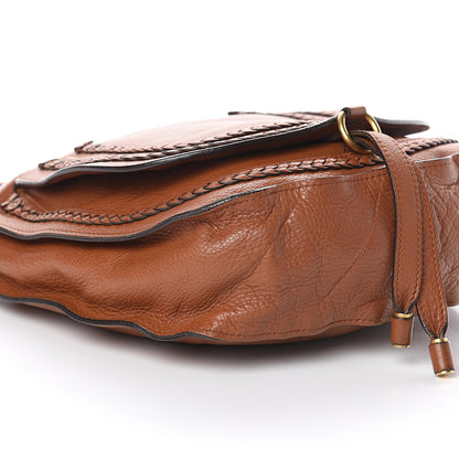 Chloe Calfskin Braided Medium Marcie Hobo Caramel 7 of 8