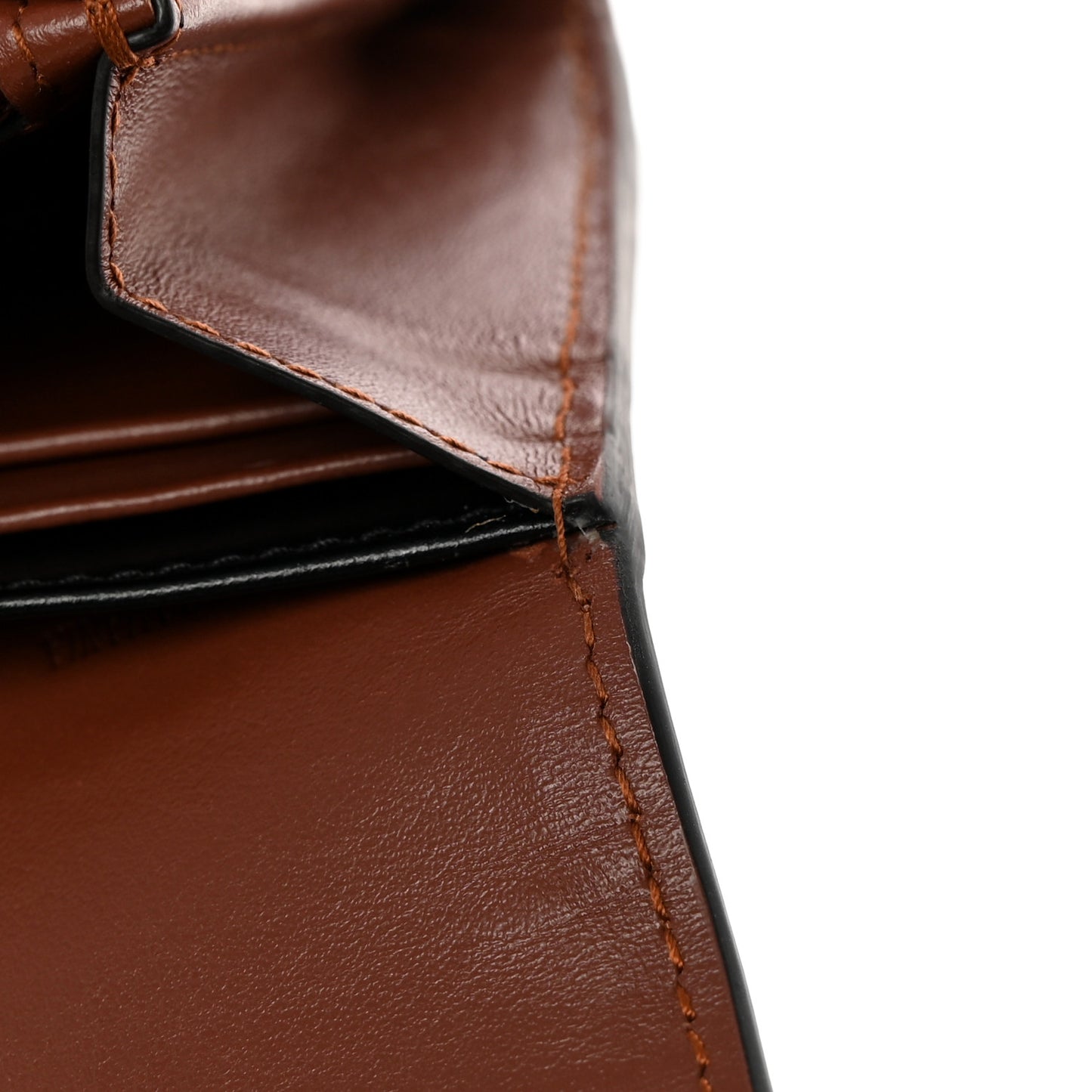 E-Canvas Monogram Stripe Continental Wallet Bridle Brown