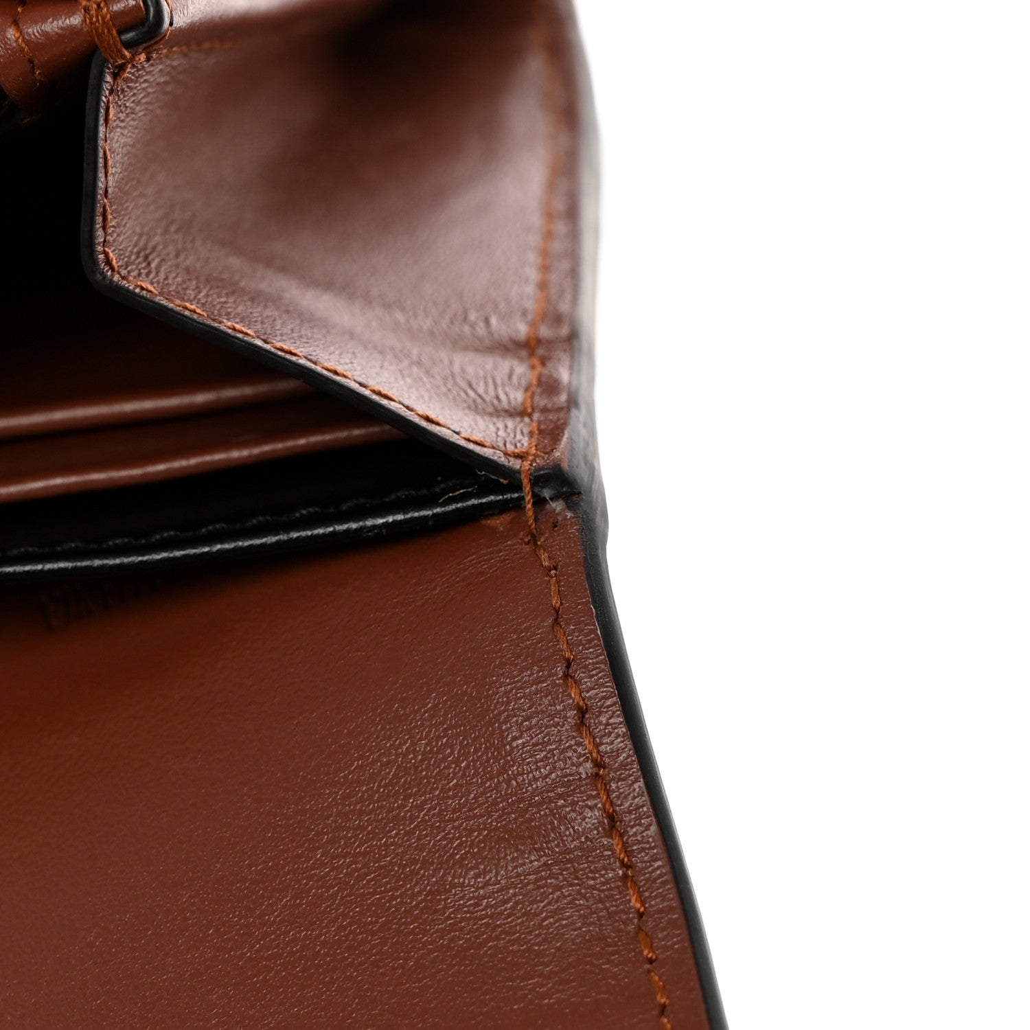 Burberry E-Canvas Monogram Stripe Continental Wallet Bridle Brown 9 of 10