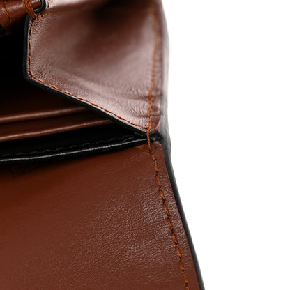 Burberry E-Canvas Monogram Stripe Continental Wallet Bridle Brown 9 of 10