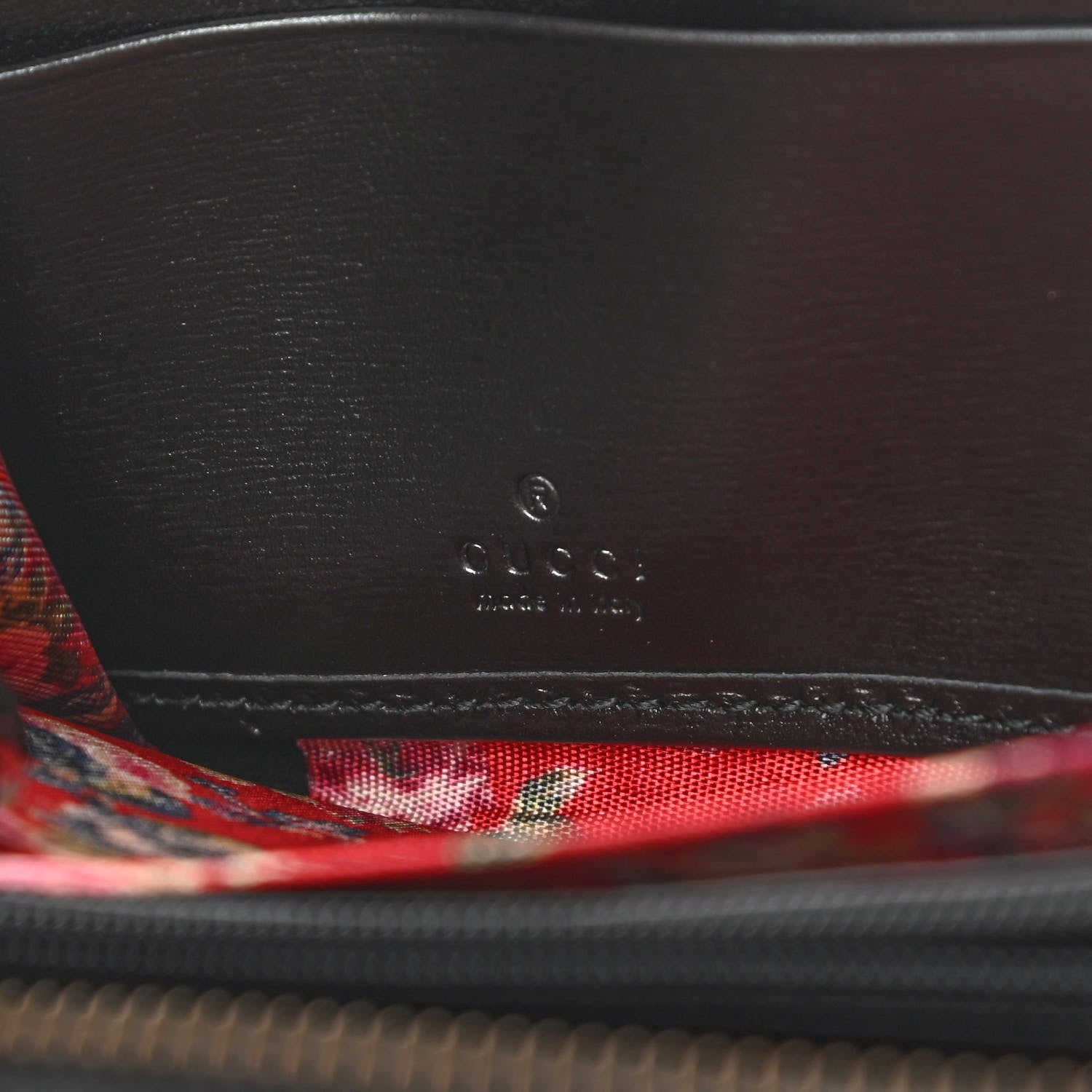 Gucci Calfskin Web Trapuntata GG Zip Around Wallet Black 6 of 8