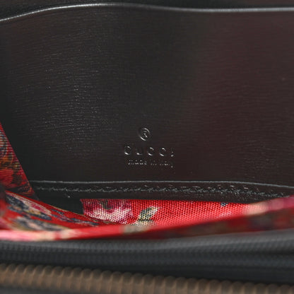 Gucci Calfskin Web Trapuntata GG Zip Around Wallet Black 6 of 8