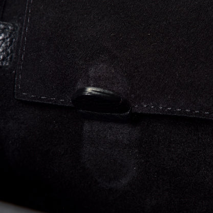 Celine Soft Grained Calfskin Medium Belt Cabas Phantom Black 7 of 7