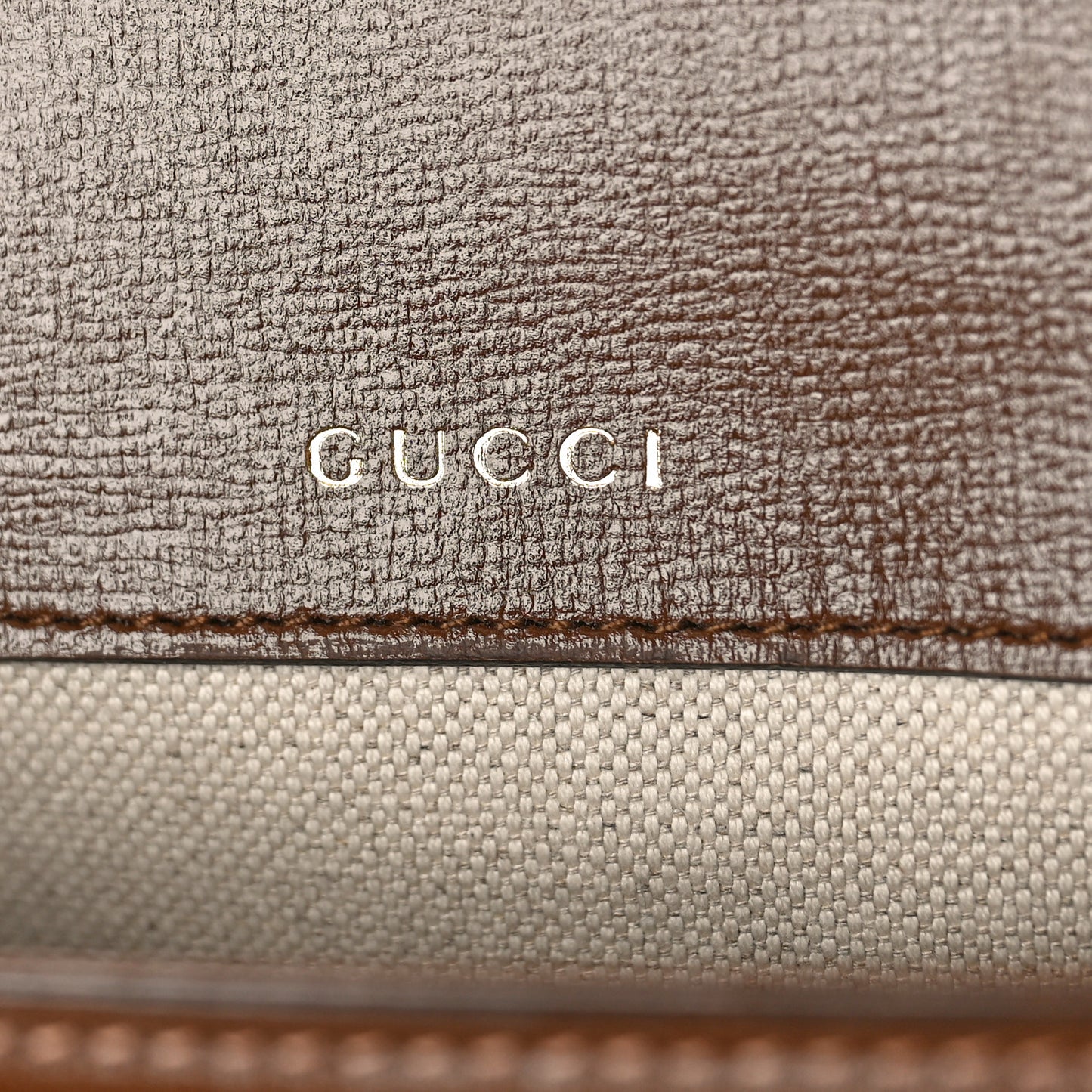 GG Supreme Monogram Web Mini Horsebit 1955 Shoulder Bag Beige Brown Sugar