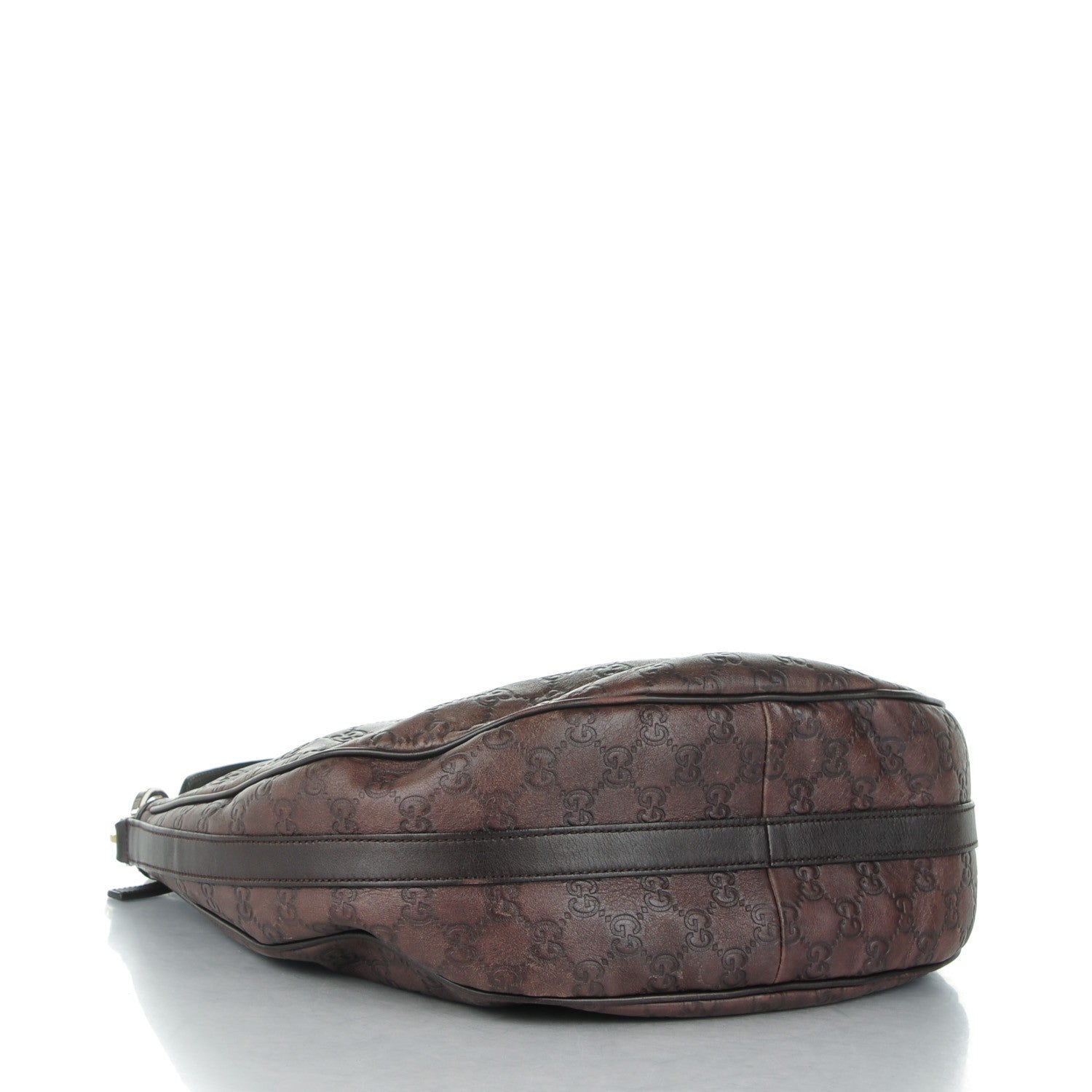 Gucci Guccissima Medium GG Twins Hobo Dark Brown 4 of 8