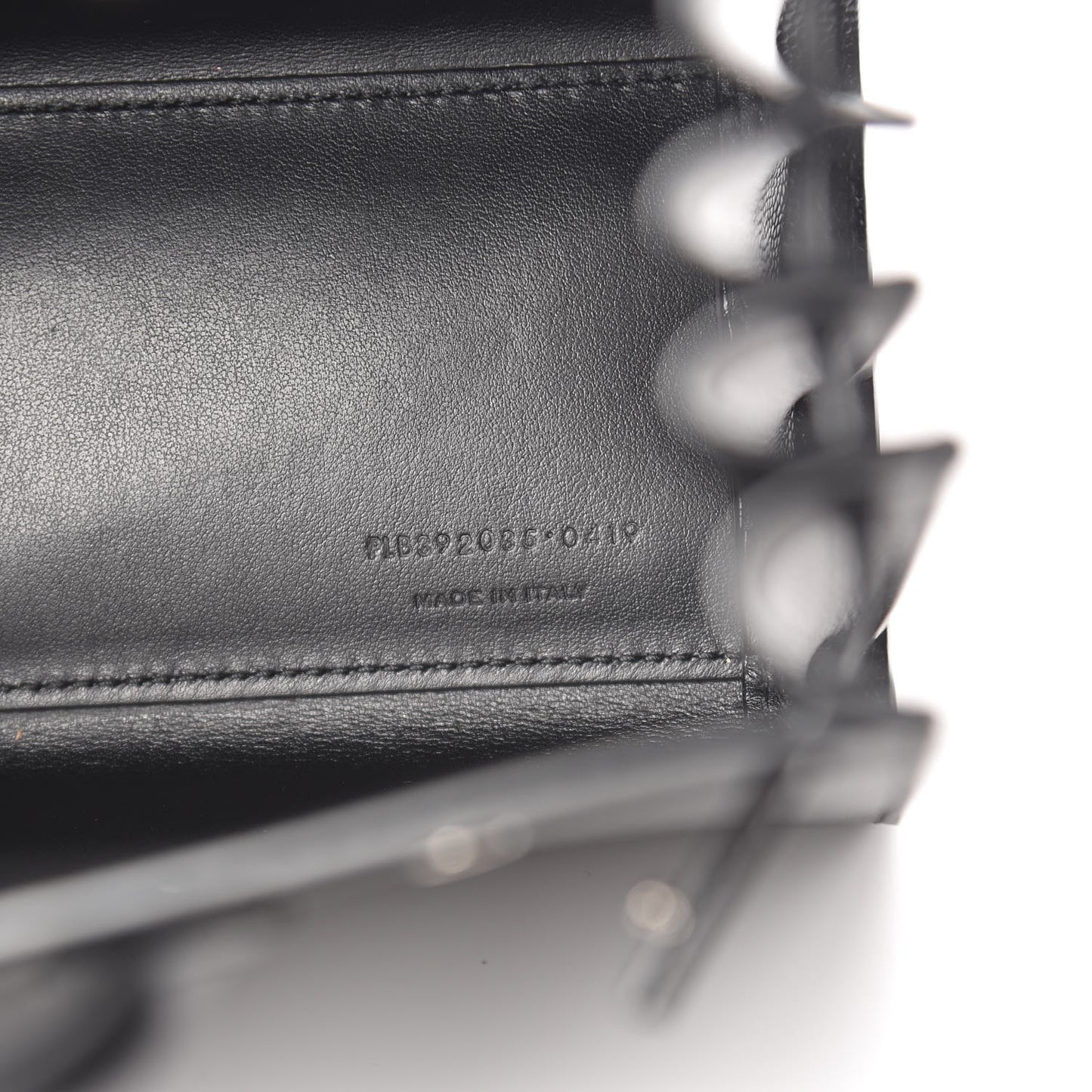 Grained Calfskin Nano Sac De Jour Black