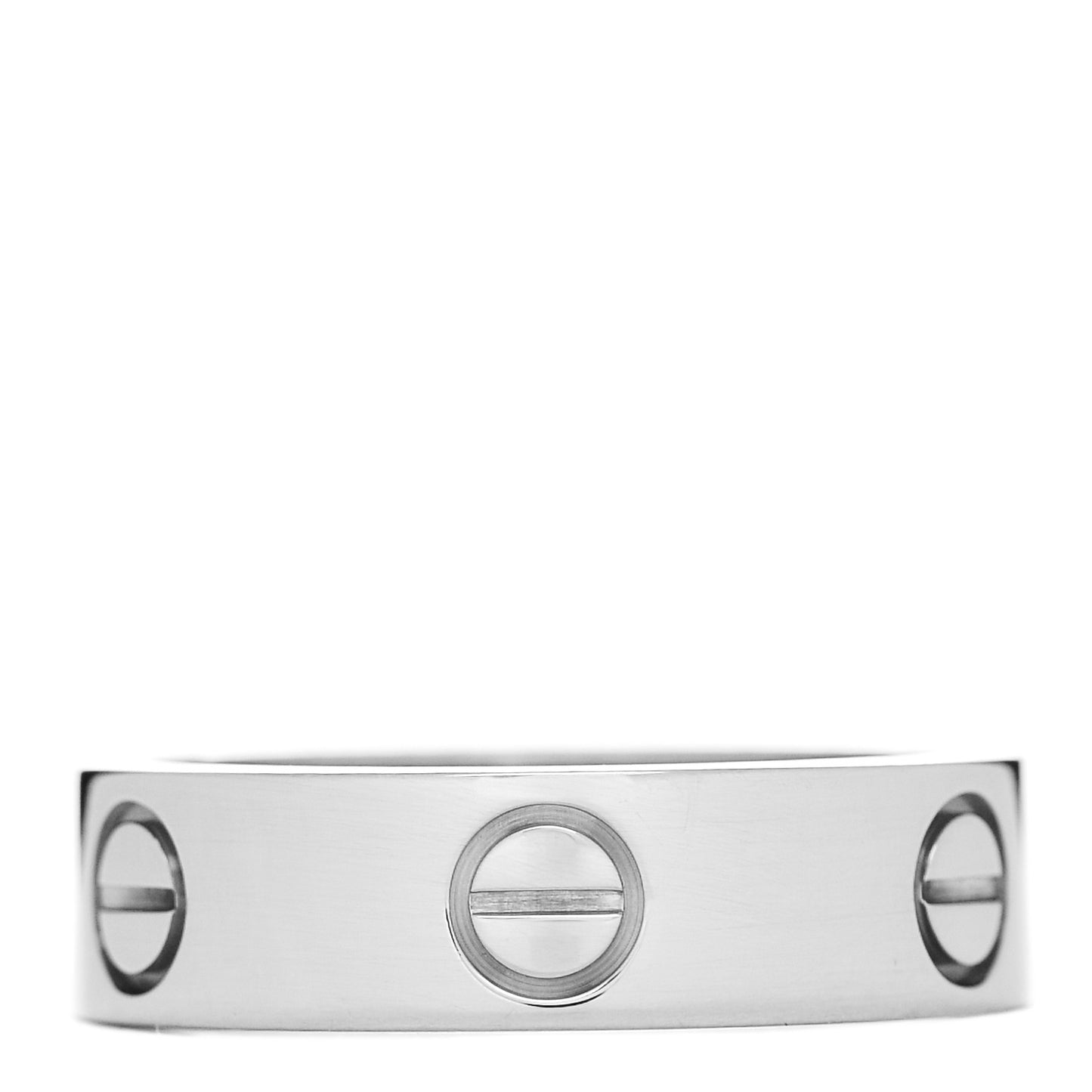 18K White Gold 5.5mm LOVE Ring 55 7.25