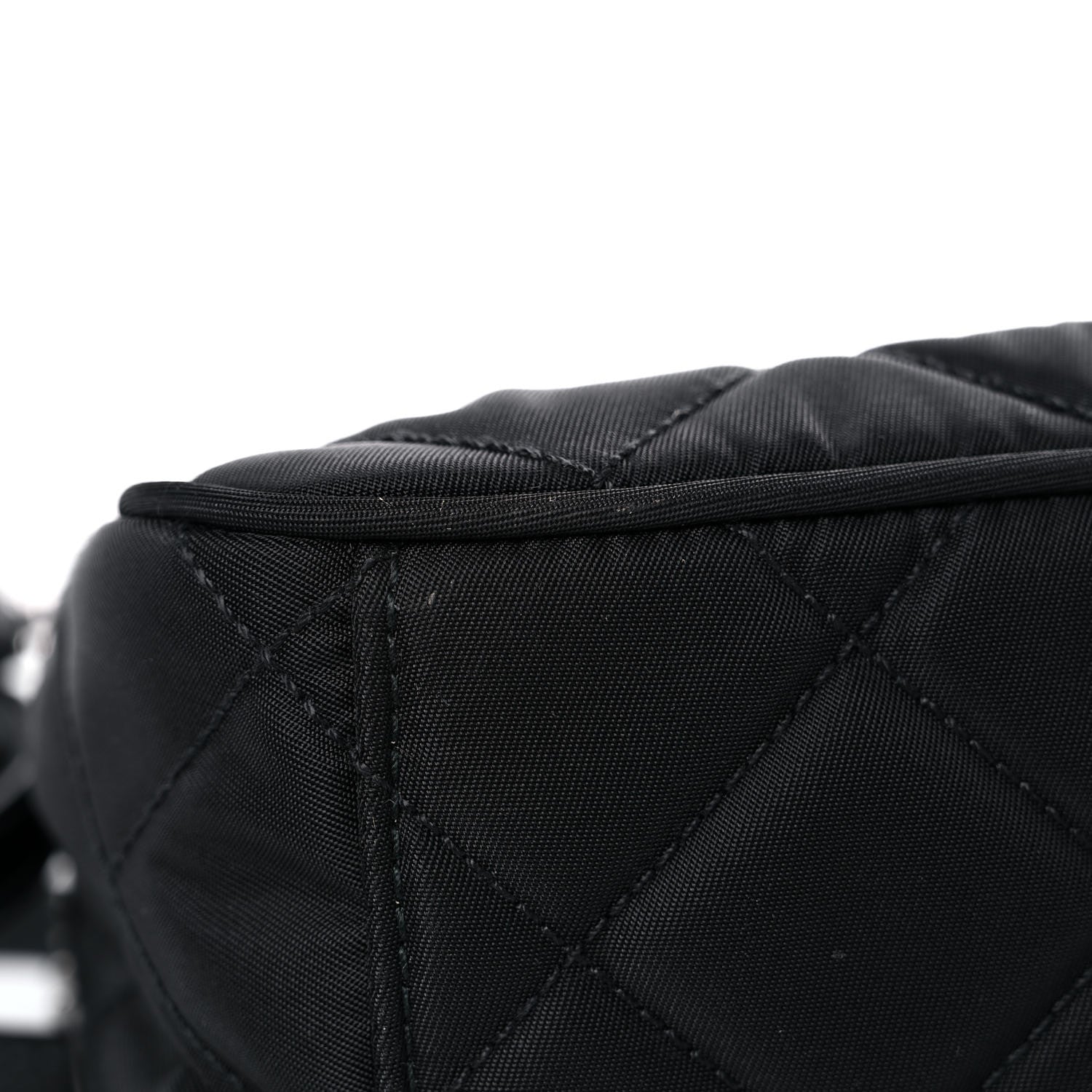 Prada Nylon Tessuto Impuntu Quilted Crossbody Bag Black 10 of 11