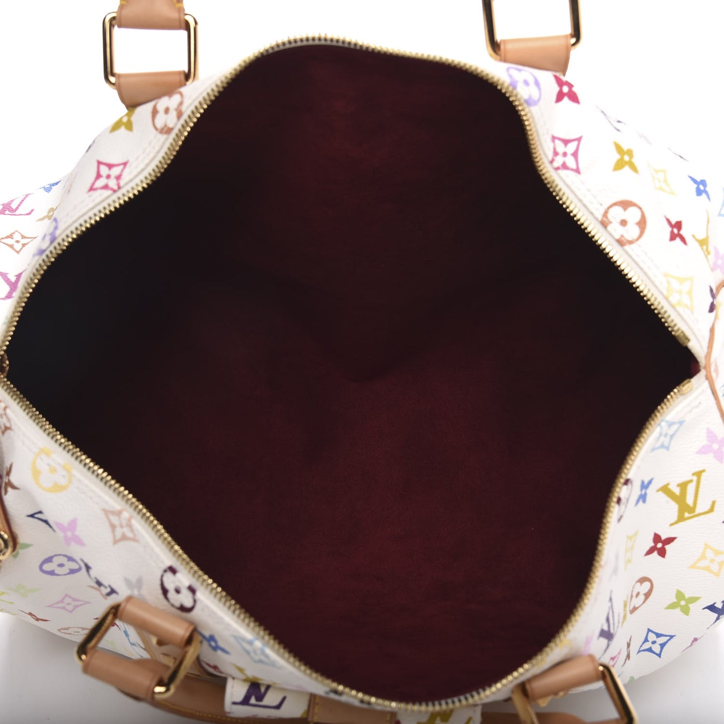 Monogram Multicolor Keepall 45 White