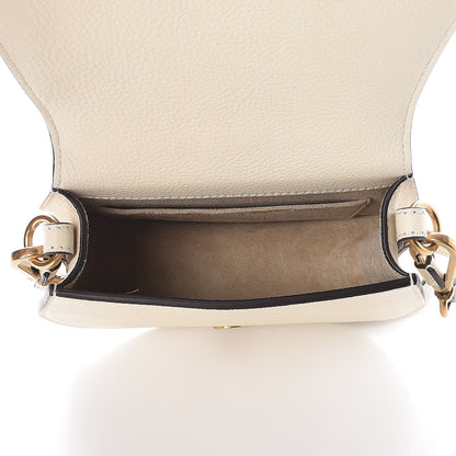 Chloe Calfskin Suede Small Nile Bracelet Bag Off White 7 of 9