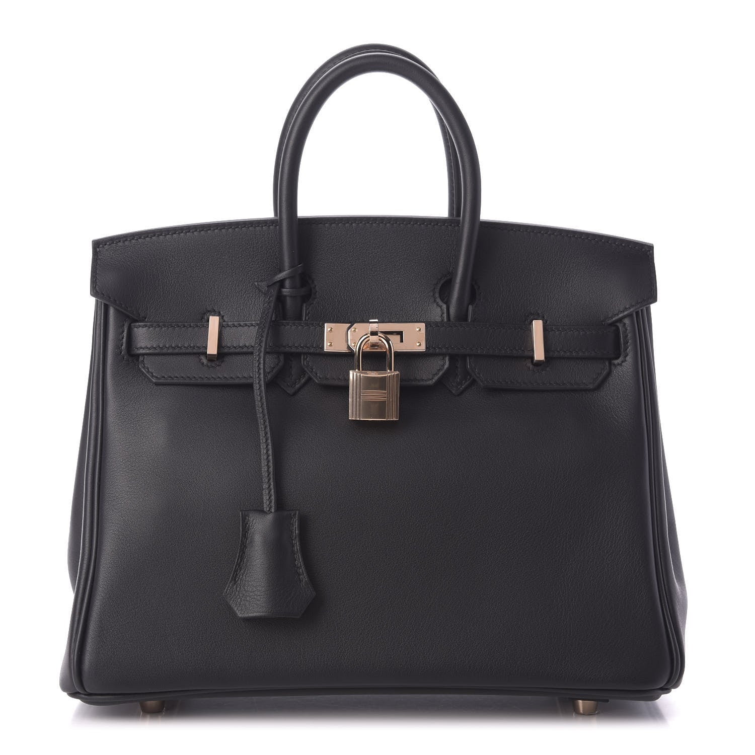 Hermes Swift Horseshoe Birkin 25 Black Prunoir 1 of 10