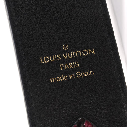 Louis Vuitton Python Calf Bandouliere Shoulder Strap Burgundy Black 3 of 7