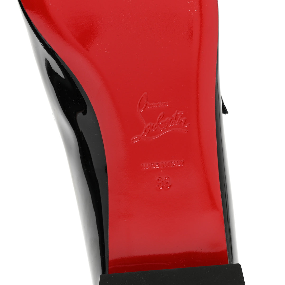 Christian Louboutin Patent Sweet Jane Flats 39 Black 7 of 8