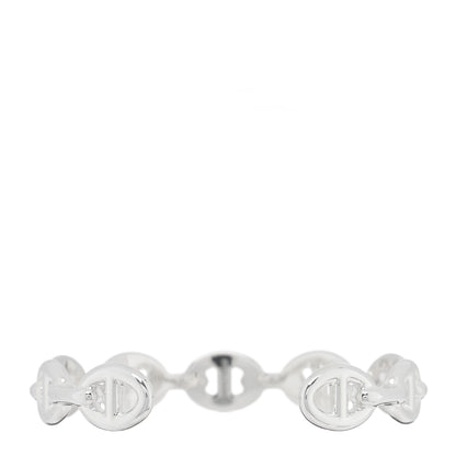 Hermes Sterling Silver MM Chaine d'Ancre Enchainee Cuff Bracelet SH 2 of 4