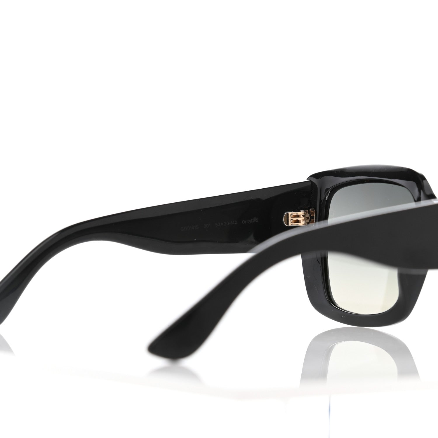 Gucci Acetate Square Frame Sunglasses GG0141S Black 14 of 14