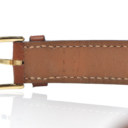 Hermes Stainless Steel Epsom 21mm Heure H Hour Quartz Watch Gold 7 of 8