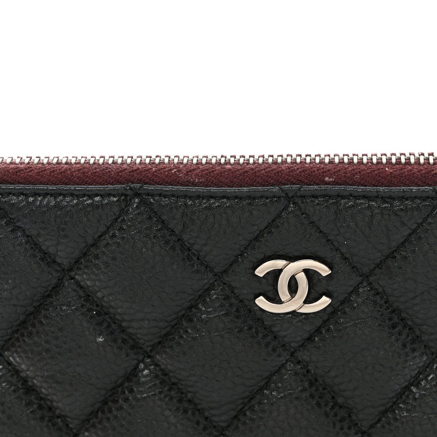 Chanel Lambskin Quilted Cosmetic Case Black 11 of 12